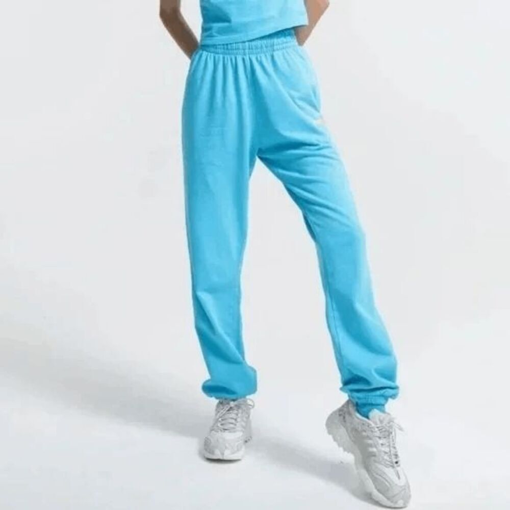 Talentless Highlighter Blue Graphic Jogger Sweatshirt Unisex Size Medium